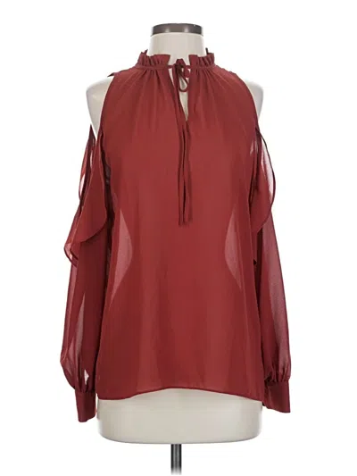 Pre-owned Hyfve Sleeveless Blouse In Burgundy