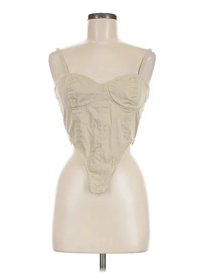 Pre-owned Hyfve Sleeveless Blouse In Tan
