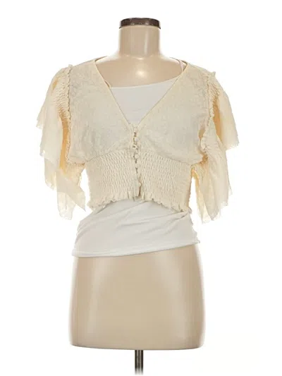 Pre-owned Hyfve Sleeveless Blouse In White
