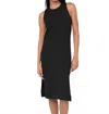 Hyfve Sleeveless Shift Midi Dress In Black In Black