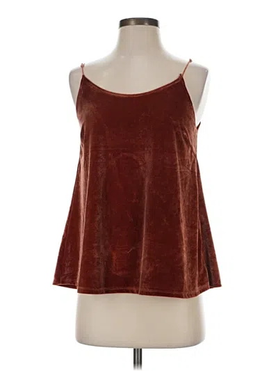 Hyfve Sleeveless Top Burgundy Halter Neckline Tops