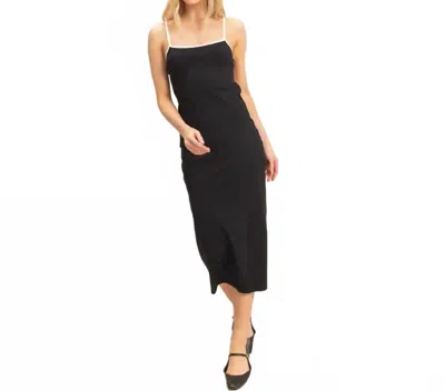 Hyfve Spaghetti Strap Bodycon Dress In Black