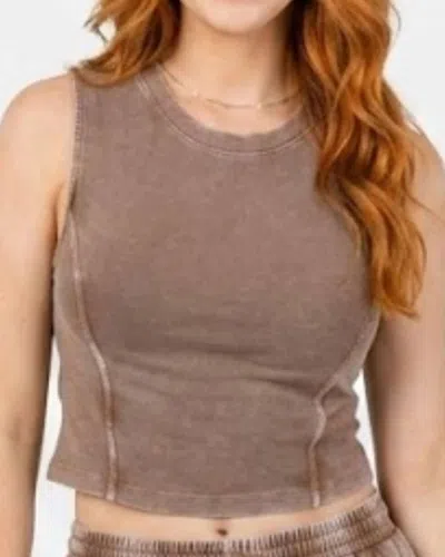 Hyfve Sutton Lounge Tank Top In Beige In Brown