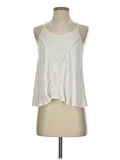 Pre-owned Hyfve Tank Top Ivory Halter Neckline Tops In White