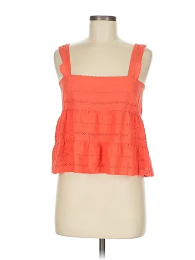 Pre-owned Hyfve Tank Top Orange Square Neckline Tops