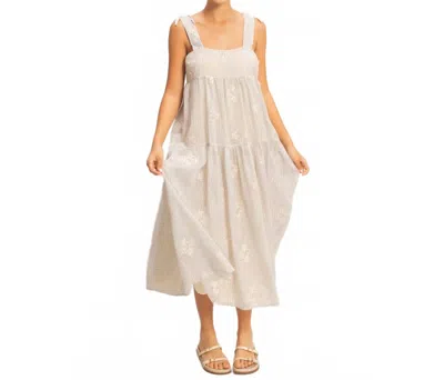 Hyfve The Dahlia Midi Dress In Cream In Neutral