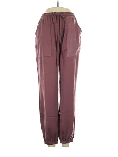 Pre-owned Hyfve Track Pants In Burgundy