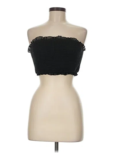 Pre-owned Hyfve Tube Top Black Strapless Neckline Tops