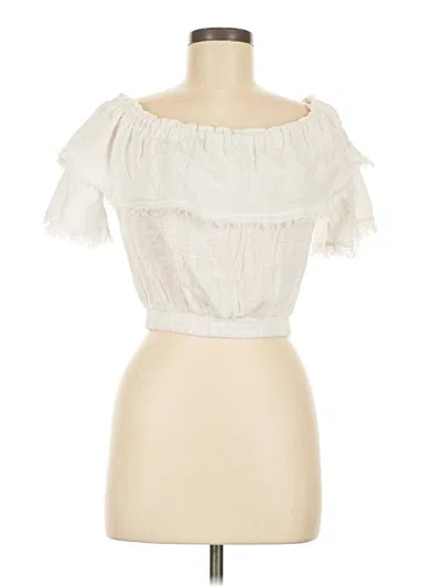 Pre-owned Hyfve Tube Top Ivory Strapless Neckline Tops