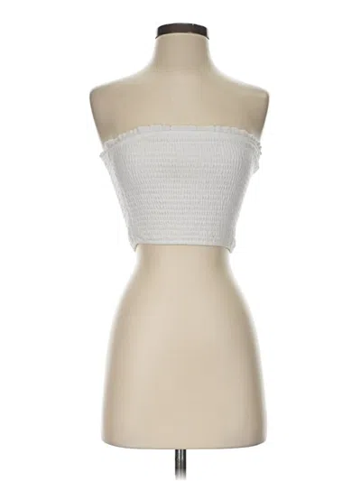 Pre-owned Hyfve Tube Top Ivory Strapless Neckline Tops In White