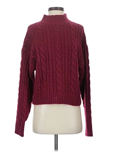 Pre-owned Hyfve Turtleneck Sweater In Burgundy