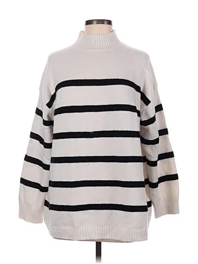 Pre-owned Hyfve Turtleneck Sweater In White
