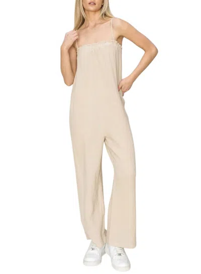Hyfve Wide Leg Jumpsuit In Wheatgrass In Multi