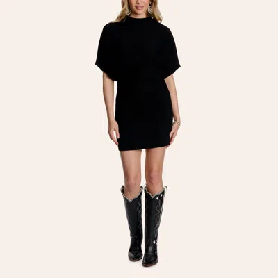 Hyfve Women's Black Mini Sweater Dress