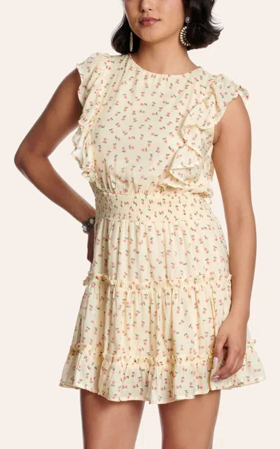 Hyfve Women's Butter Yellow Ditsy Floral Dress