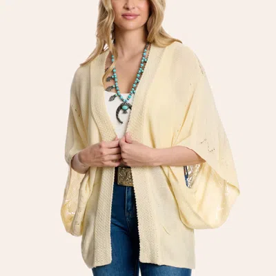 Hyfve Women's Cream Dolman Sleeve Knit Kimono In Neutral