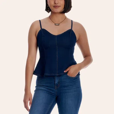 Hyfve Women's Dark Wash Denim Cami Top In Blue