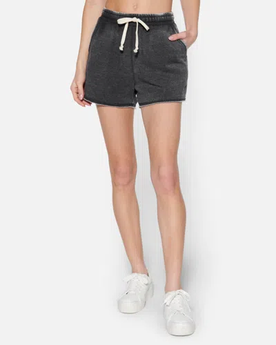 Hyfve Women's Essential Burnout Fleece Shorts In Black