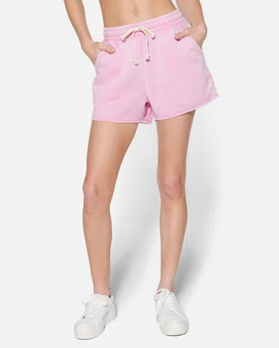 Hyfve Women's Essential Burnout Fleece Shorts In Pink