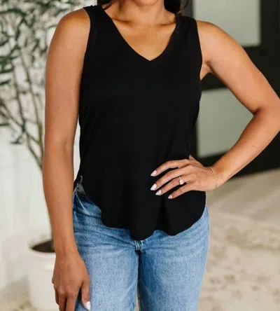 Hyfve Women's Simpler Times V Neck Tank Top In Black