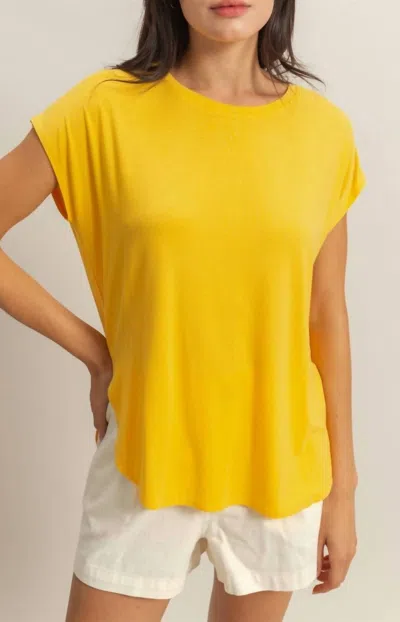 Hyfve Women's Sunrise Dolman Sleeve Top In Yellow