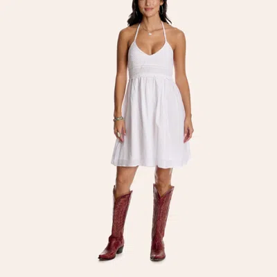 Hyfve Women's White Crochet Midi Dress