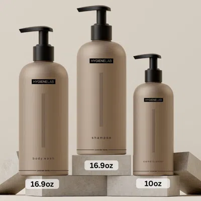 Hygienelab The Ultimate Shower Trio In Transparent