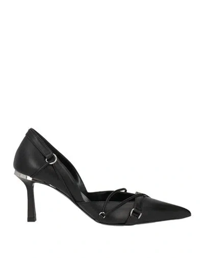 Hyina Woman Pumps Black Size 5.5 Leather