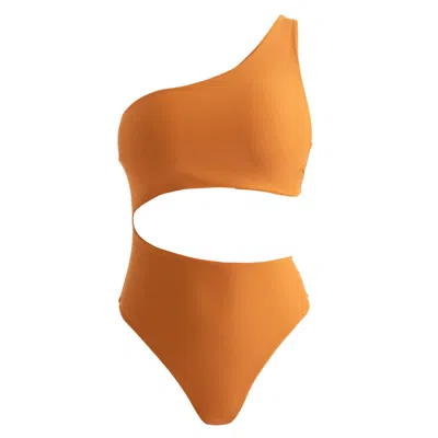 Hymnia Women's Brown Anya One Piece - Argan