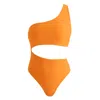 Hymnia Women's Brown Anya One Piece - Argan In Yellow/orange
