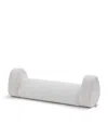 Hyoumankind Knee Pillow With Linen Pillowcase In White
