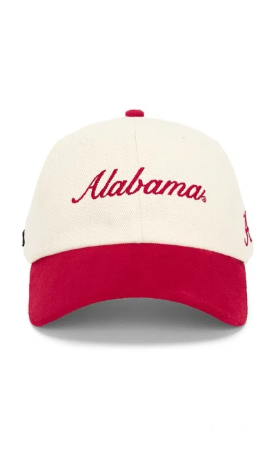 Hype And Vice Alabama Corduroy Contrast Baseball Hat In Red