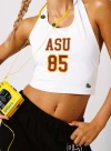 Hype And Vice Asu Tailgate Top In White
