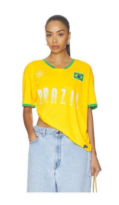 Hype And Vice Brazil Soccer Jersey In Gold