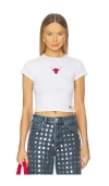 Hype And Vice Chicago Bulls Baby Tee In White