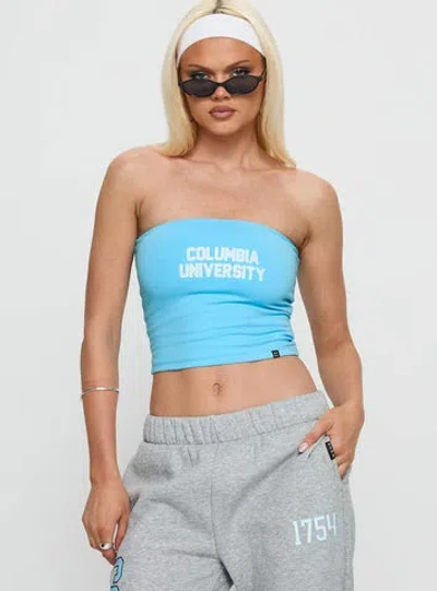 Hype And Vice Columbia Tube Top In Blue