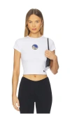 Hype And Vice Golden State Warriors Baby Tee In White