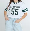 Hype And Vice Michigan State Football Top In White In White