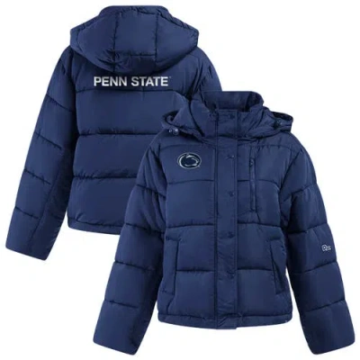 Hype And Vice Navy Penn State Nittany Lions Full-zip Puffer Jacket In Blue