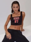 Hype And Vice Sdsu Jersey Corset Top