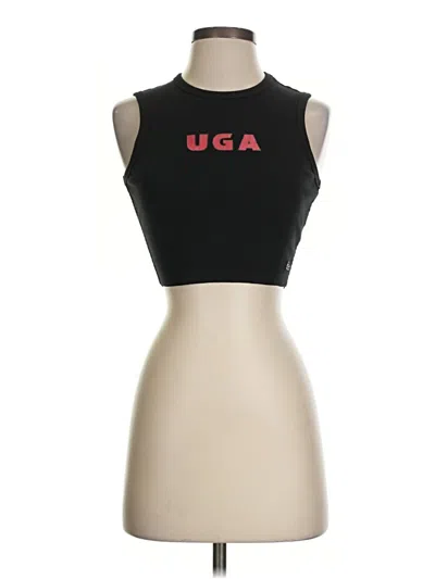 Hype And Vice Sleeveless T-shirt In Black