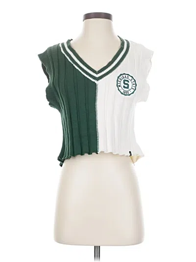 Pre-owned Hype And Vice Sweater Vest In Green