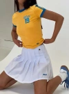 Hype And Vice Ucla Tennis Skort In White