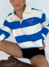 Hype And Vice Ucsd Rugby Polo In Navy / White