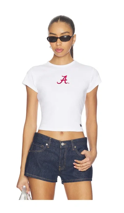 Hype And Vice University Of Alabama Baby Tee In White