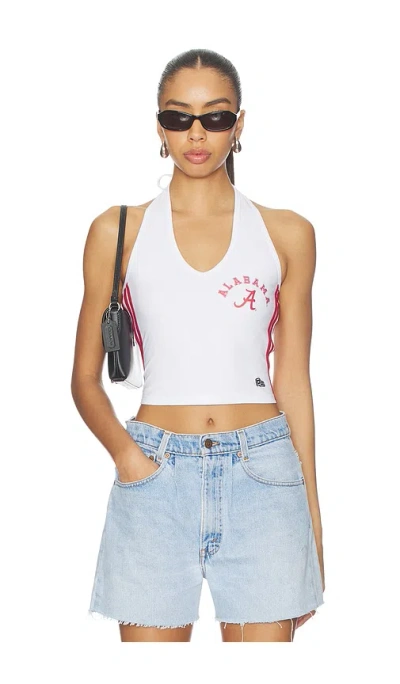 Hype And Vice University Of Alabama The Cheer Halter Top In White