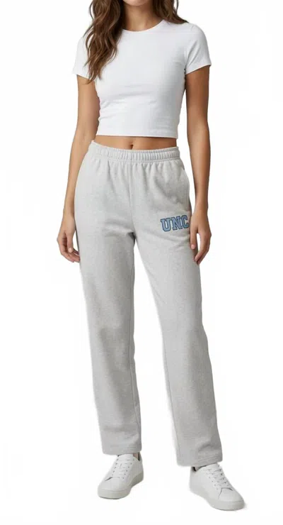 Hype And Vice University Of North Carolina Tar Heel Sweatpants In Grey In Gray