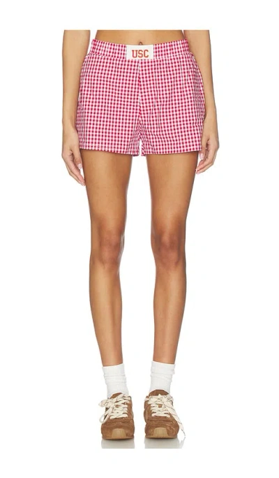 Hype And Vice University Of Southern California Gameday Shorts In Pink