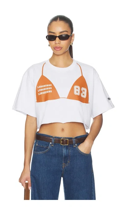 Hype And Vice University Of Texas At Austin Track Tee In White