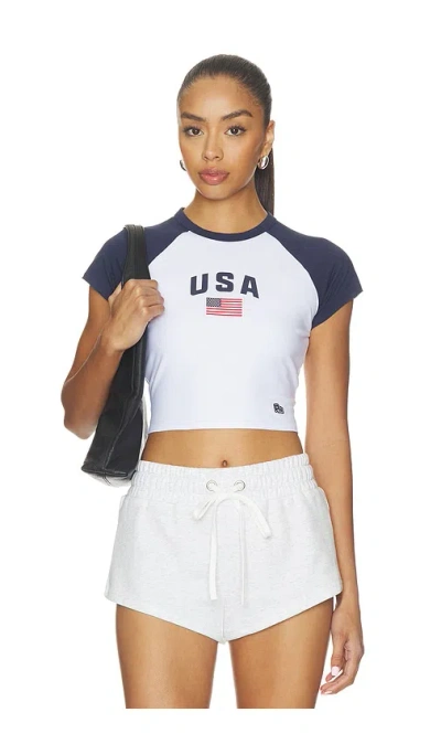 Hype And Vice Usa Homerun Tee In Blue